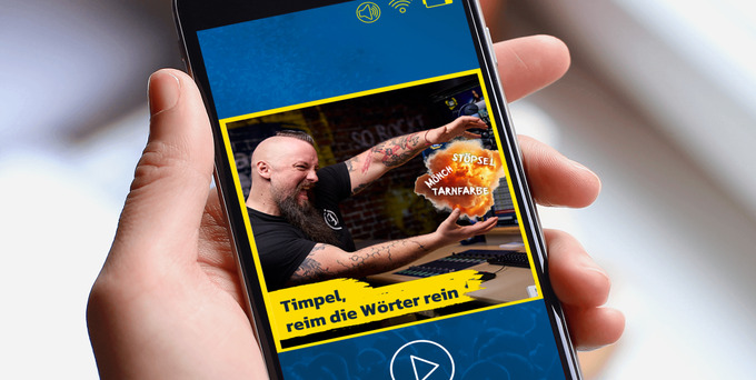 Schafft es der Timpel heute die Wörter von Eva zu einem Tagesthema von Mike und Sarah in einen Reim zu verpacken?